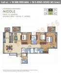  3 BHK + D-Quarter, Middle:  1750 Sq. Ft. 